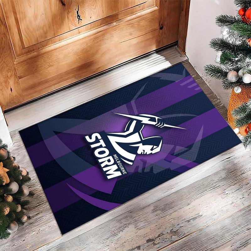 Melbourne Storm Crystal Velvet Carpet Soft Anti?Slip Floor Mat Comfortable Home Living Room Bedroom Decor Rug
