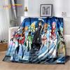 Sword Art Online SAO Anime Cartoon Soft Plush Blanket,Flannel Blanket Throw Blanket for Living Room Bedroom Bed Sofa Picnic Kids