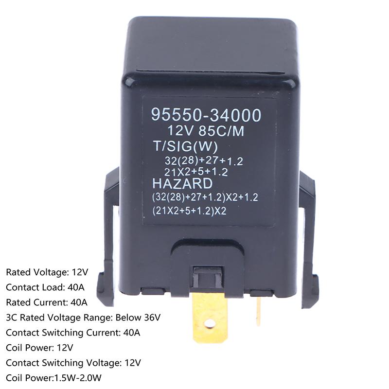 1Pcs Car Turn Signal Flasher Relay 95550-34000 95550-39000 Flasher Relay Interior Parts
