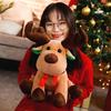 Мультяшная плюшевая игрушка Рождественский олень - Праздничное украшение и подарок для девочек и детей.