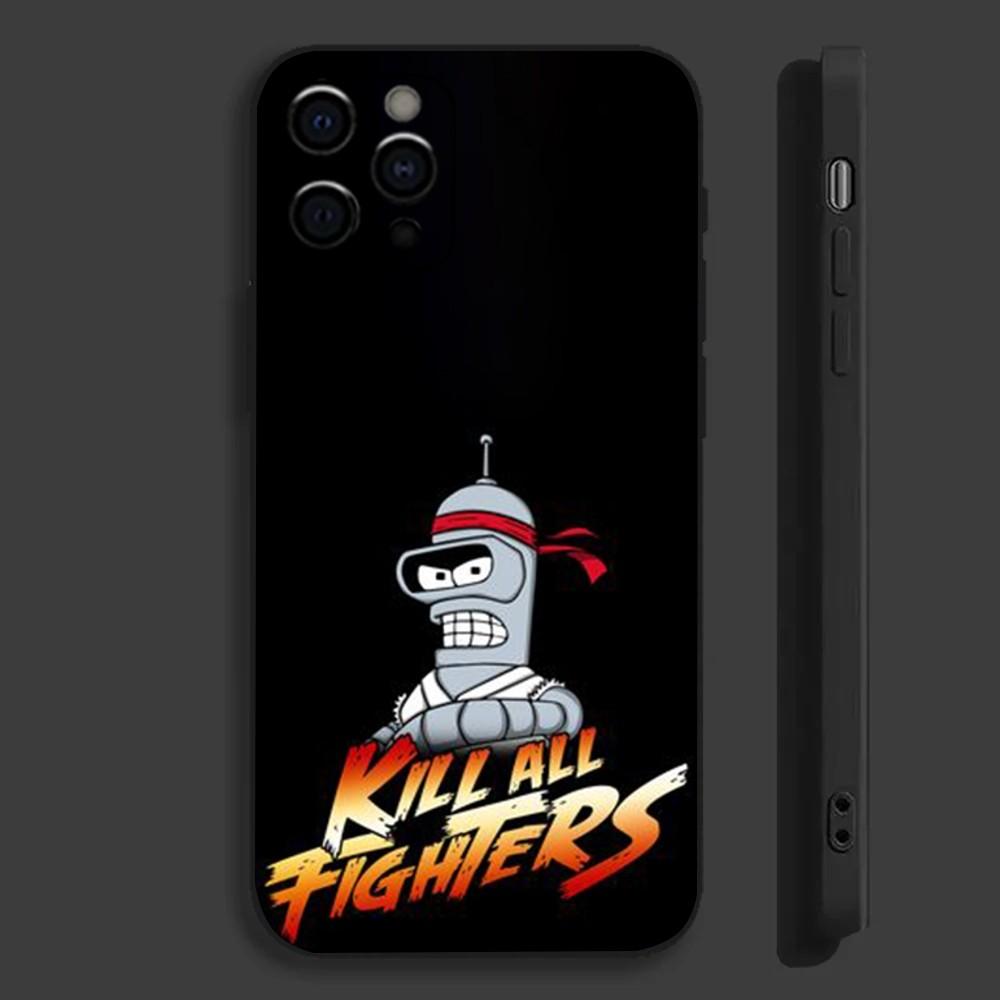 F-Futurama Anime B-Bender Phone Case For Apple iPhone 15,14,13,12,11,Pro,X,XS,Max,XR,Plus,Mini Soft Black Cover