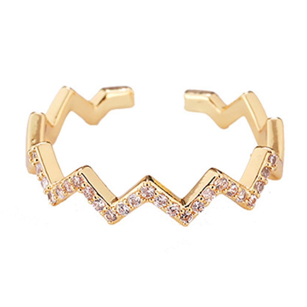 Новое для моего лучшего друга кольцо максимумов и минимумов со стразами в форме волны, кольцо на открытый палец, ювелирное изделие, подарок