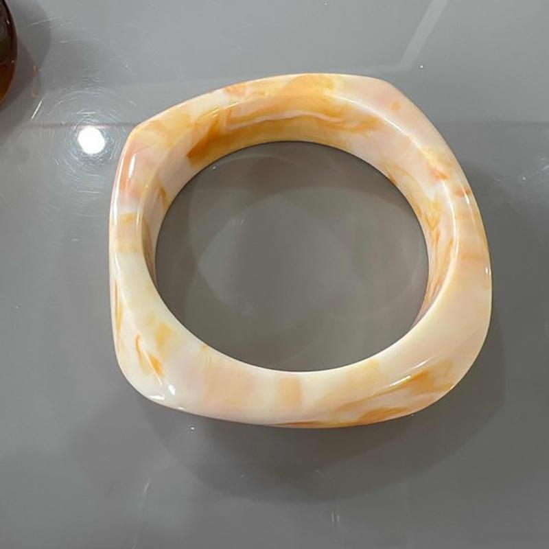 Винтажный браслет для женщин, большой неровный широкий браслет, многоцветный богемный пляжный акриловый браслет, ювелирные аксессуары, подарки