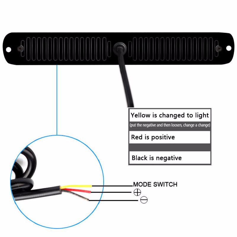 Сигнальная лампа 24LED стробоскопическая лампа аварийной сигнализации для грузовиков вспышка 12 В VZ Hb аксессуары для автомобильных фонарей