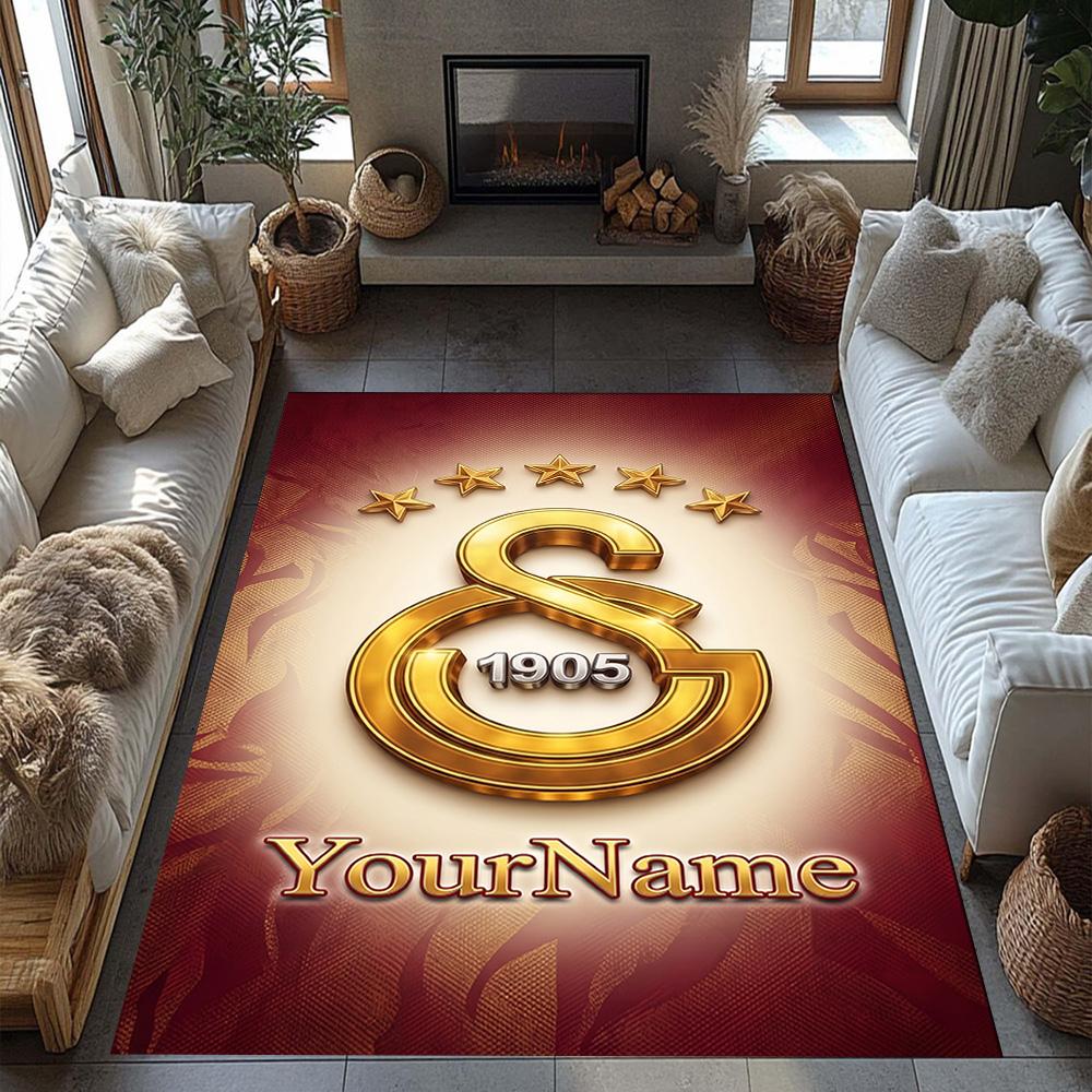 Galatasaray Customize Your Name Floor Mat Perfect For Dormitory Balcony Bedrooms Entryway Antislip Rug Office Home Decor