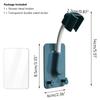 360°Shower Head Holder Adjustable Bathroom Showerhead Bracket With 2 Hooks