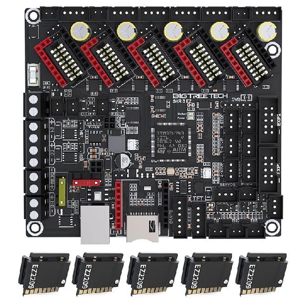 BIGTREETECH SKR V1.4 Turbo 32-битная плата управления DIY для большинства FDM 3D-принтеров, материнская плата, совместима с сенсорным экраном серии TFT / 12864LCD, поддержка