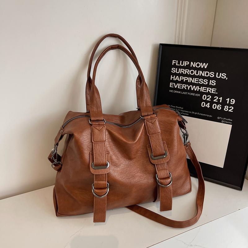 Женская сумка, большая вместительная сумка-тоут, мягкая кожаная сумка через плечо