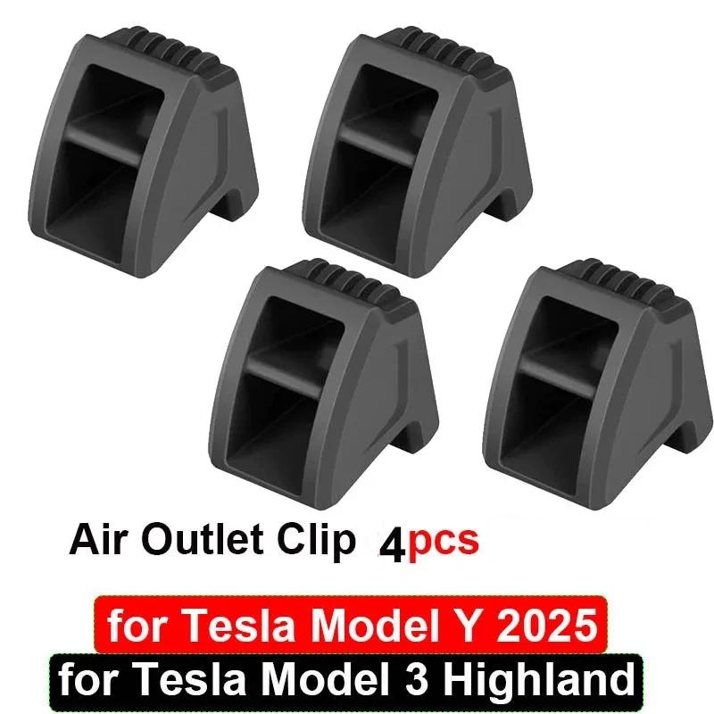 ONDO6 Launch Fit For Tesla Model Y Juniper 2026 Model 3 Highland Air Vent Freshener Clip Aromatherapy Holder Mount Car Gadget Stand HD