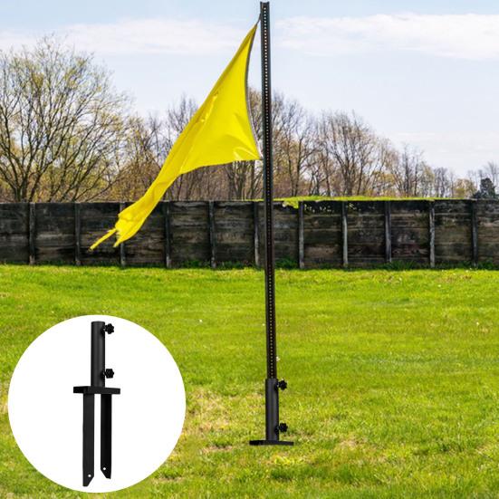 Сверхпрочный держатель для флагштока, металлический штырь для флага, наземный, регулируемое основание для флага, универсальные осветительные колышки, стойка для улицы, устойчивая к ржавчине