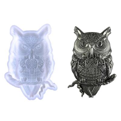 DIY настенный кулон настольный декоративный сова силиконовая форма 3D формы для птиц из эпоксидной смолы глина DIY животные птицы сова украшения силиконовая форма