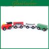 Puntos Magnetic Wooden Kids 4pcs Miniature Train Carriage Model Developmental Toy Gift