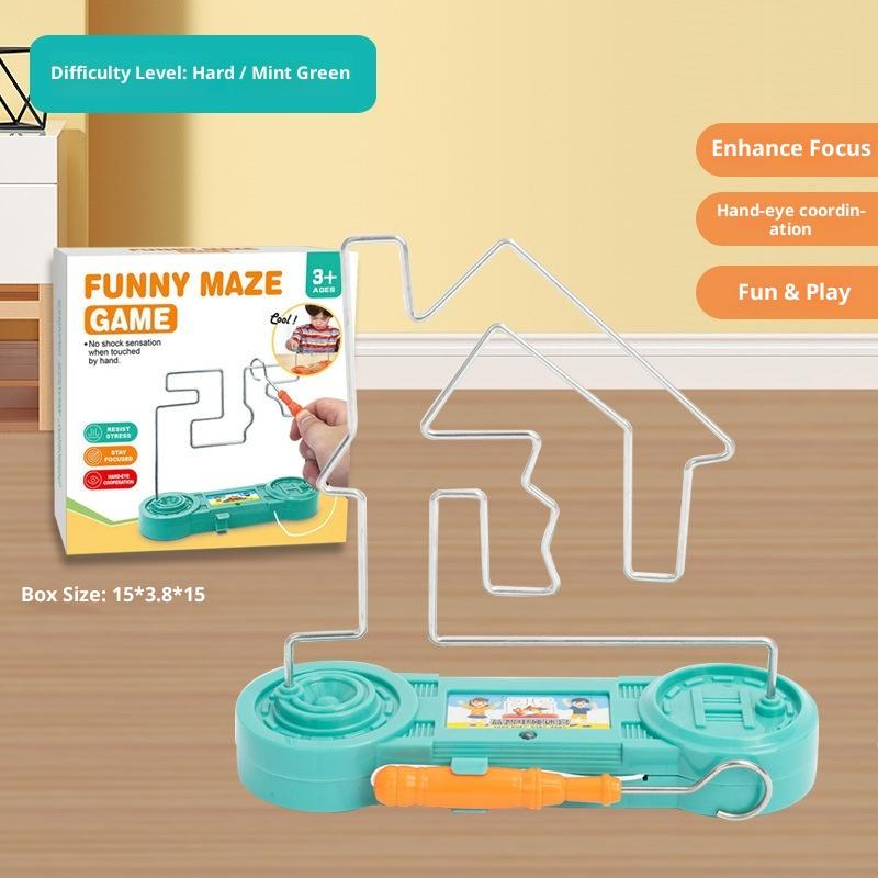 Дети Коллисон электрошокер игрушка образование электрический сенсорный лабиринт игра вечеринка забавная игра научный эксперимент игрушки для детей подарок