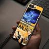 Чехол-бампер для телефона One Piece Portgas·D· Ace Zoro для Samsung Galaxy Z Flip 7 6 5 4 3 ZFlip6 ZFlip5 ZFlip4 ZFlip7 FE ZFlip3
