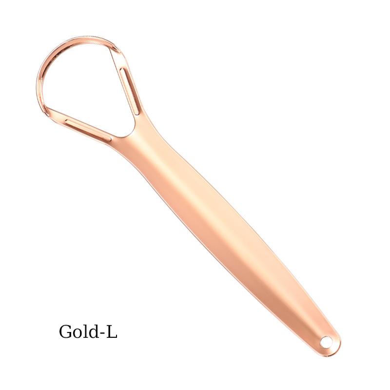 Stainless Steel Tongue Scraper Cleaner Fresh Breath Cleaning Coated Tongue Toothbrush Oral Hygiene Care Tools