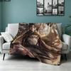 1PC Attack Titan Patterned Flannel Blanket Suitable For All Seasons For Home Decor Warmth And Comfort Gifts Holiday Present