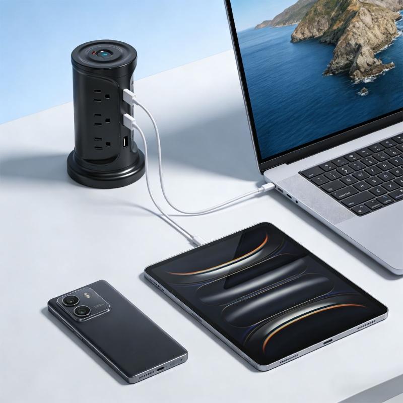 Удобная станция питания 15 в 1 USB Type-C с быстрой зарядкой для нескольких устройств одновременно