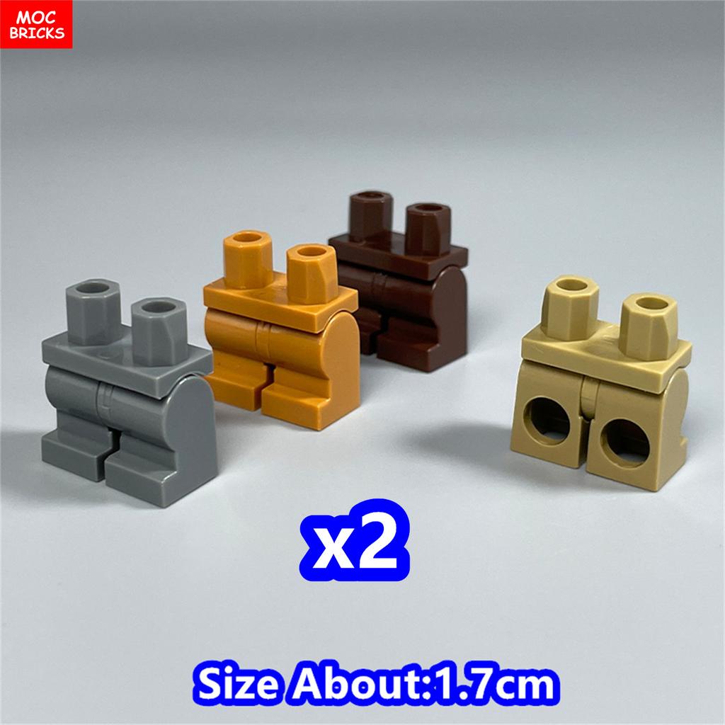 8 шт. Кубики MOC 17 мм Брюки Подвижные Короткие Ноги 970 см00 Часть Тела Одежда Модель Фигурка Сборка Строительные Блоки Игрушки Подарки