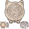 Advent Calendar Cat-Shaped Wooden Jigsaw Puzzle Unique Irregular Puzzle Pieces Game Birthday Xmas Gifts For Cat Lover Home Decor