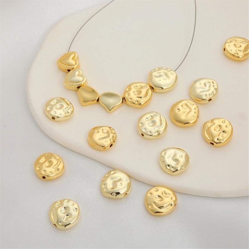 10 шт. нерегулярных разделительных бусин для изготовления ювелирных изделий своими руками браслет ожерелье золотой серебряный цвет плоские бусины разделители аксессуар