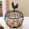 Decorative Egg Storage Basket with Handle for Dining Table Use