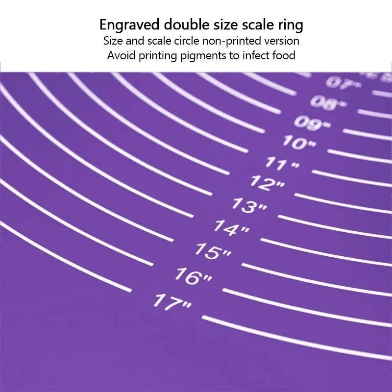 60 см Силиконовый коврик Коврик для выпечки Лист Коврик для замешивания теста Для кухни Раскатывание теста Пицца Большой Тесто Антипригарный Изготовитель Держатель