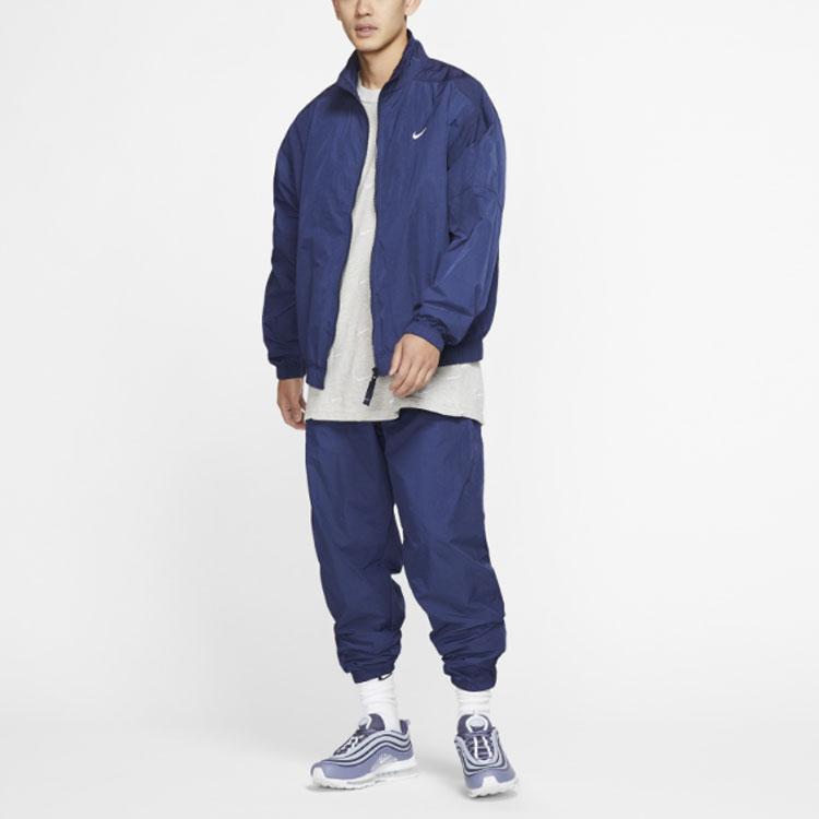 Nike Nrg Track Stand-Up Collar Jacket Men Jackets Blue CD6543-410