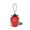 Women's Bag 2025 New Mori Fashion Rivet Personalized Shoulder Bag Ins Crossbody Strawberry Shape Small Round Bag