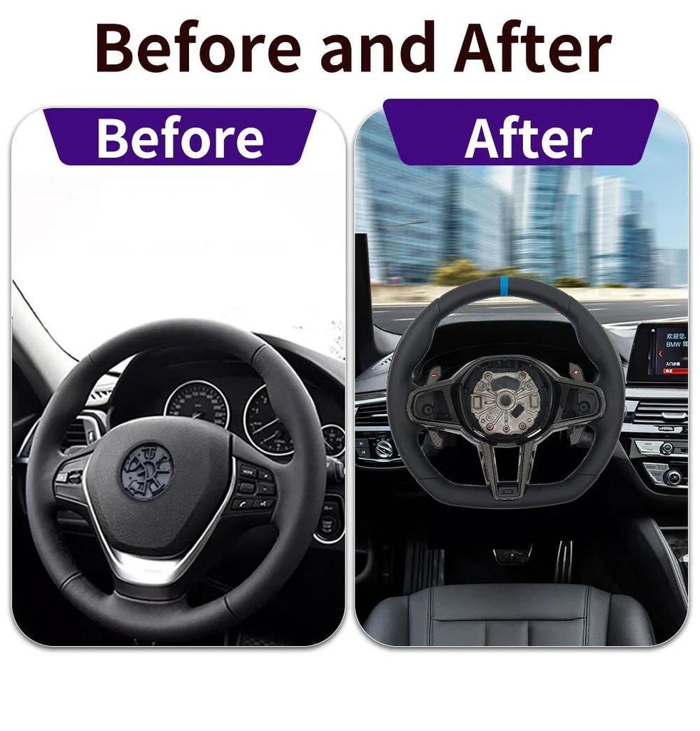 2026 Steering wheel Customized CS Nappa Leather For BMW 3 4 5 Series G01 G20 G21 G80 G81 G22 G23 G26 G30 G32 G87 G80 Car Accessories Sports Wheel