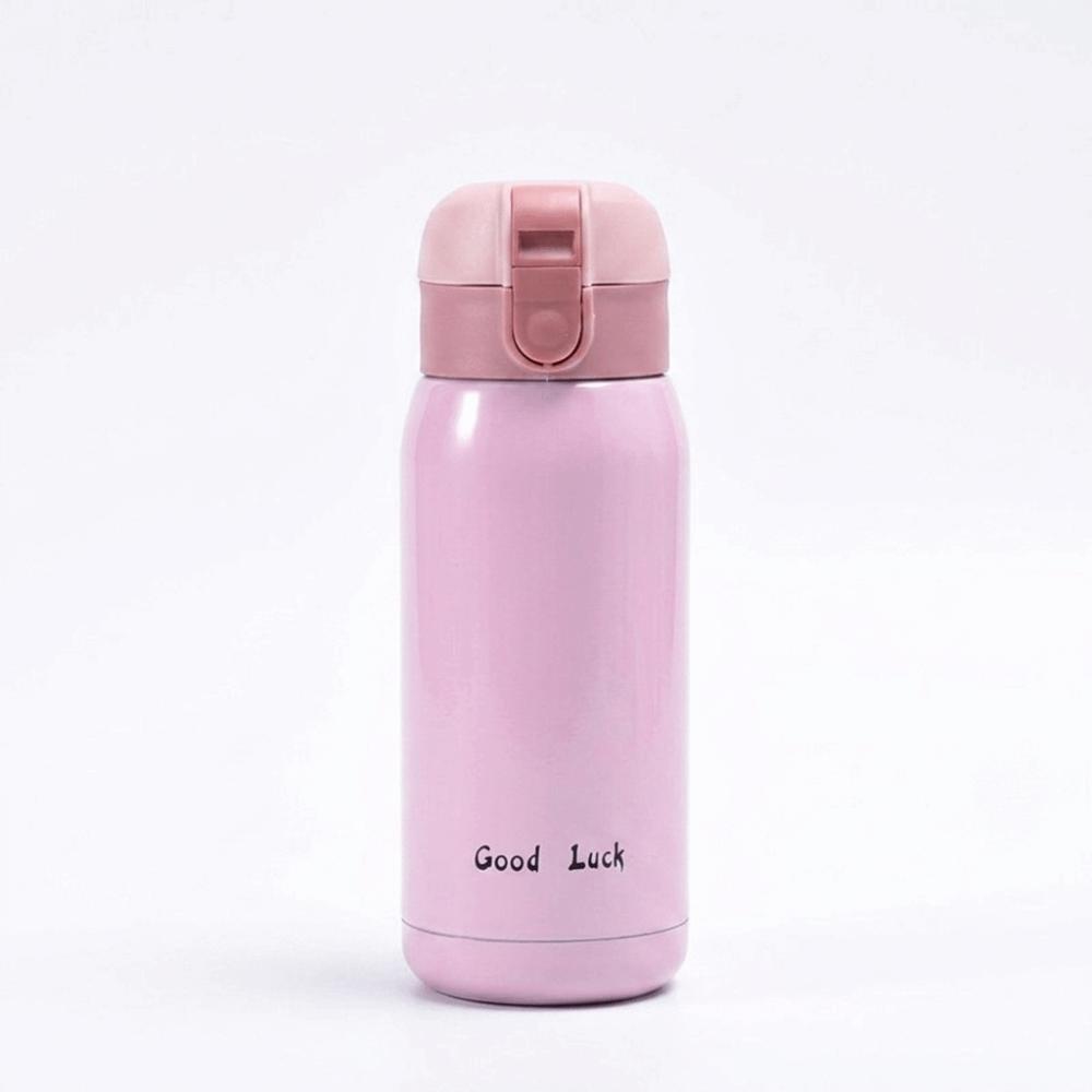 Rustless Steel Vacuum Insulated Cup One Touch Flip Lid Tumbler Insulated Mug Daily Commuting