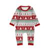 Рождественские принты Семейный комплект с длинными рукавами (топы+брюки) Семейные комплекты