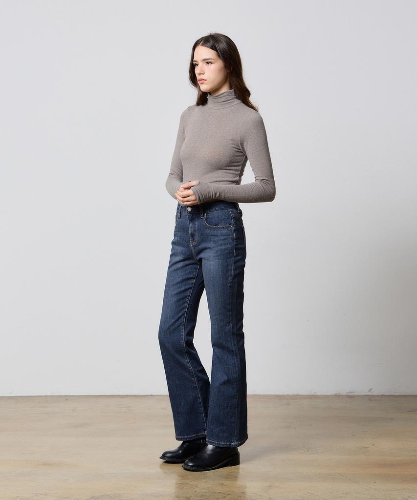 RYUL+WAI Warmer Angora High-Neck Top Brown F5