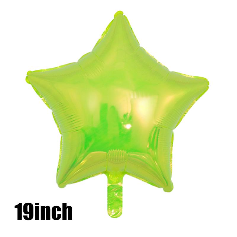 3 шт. прозрачных цветных круглых фольгированных шаров в форме звезд и сердец, радужные цветные шары для детей, дня рождения, вечеринки, дискотеки, свадьбы, украшения