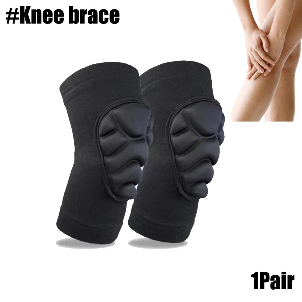 1Pair Thick Sponge Knee Pads Elbow Sleeves Avoidance Sport Kneepad Football Volleyball Knee Brace Support for Kids Child Youth