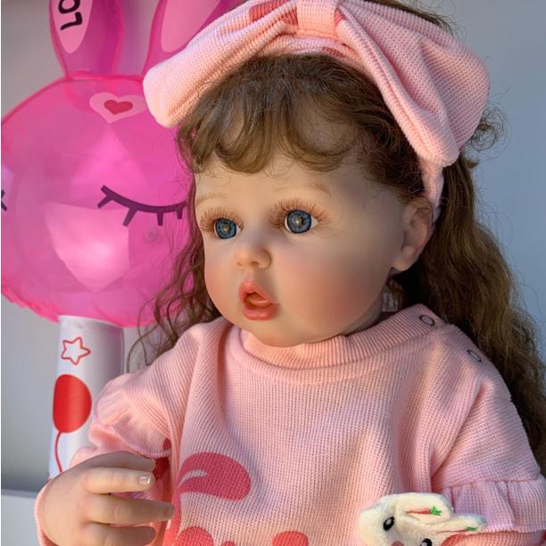 60 CM Reborn Baby Doll Toy 3D-Painting Skin With Vein Soft Silicone For Girl Princess Toddler Bebe Artist Collection