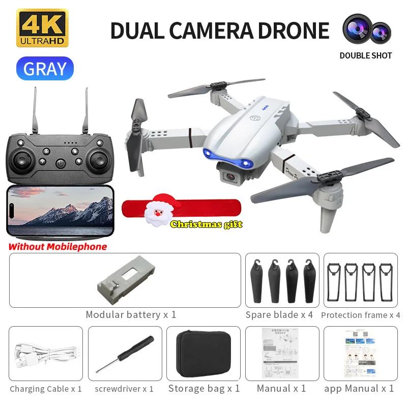 E99Pro Mini RC Drone 4K Professional Wide Angle Dual HD Camera Foldable Helicopter 5G WiFi FPV Height Hold