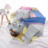 Dumbo Bath Themed Automatic Opening and Closing Umbrella, Brightly Colored 8-rib Portable Umbrella, Suitable for Men and Women, A Perfect Gift for Chr