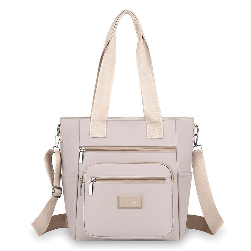 Women Oxford Fabric Shoulder Bag With Multiple Pockets For Casual And Travel Use