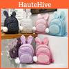 Rabbit Cute Sequined Ear Backpack Pu Material Suitable For Childrens Daily Life