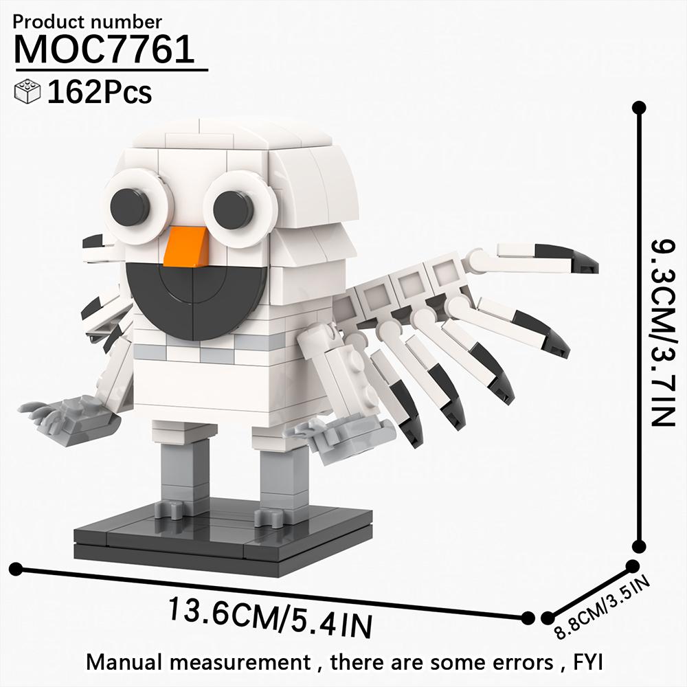 MOOXI MOC Горячая Игра Ужасов 99 Ночей Фигурка Животное Олень Сова Коза Модель Конструктор Игрушка Для Ребенка Взрослого Кирпичик Подарок На День Рождения