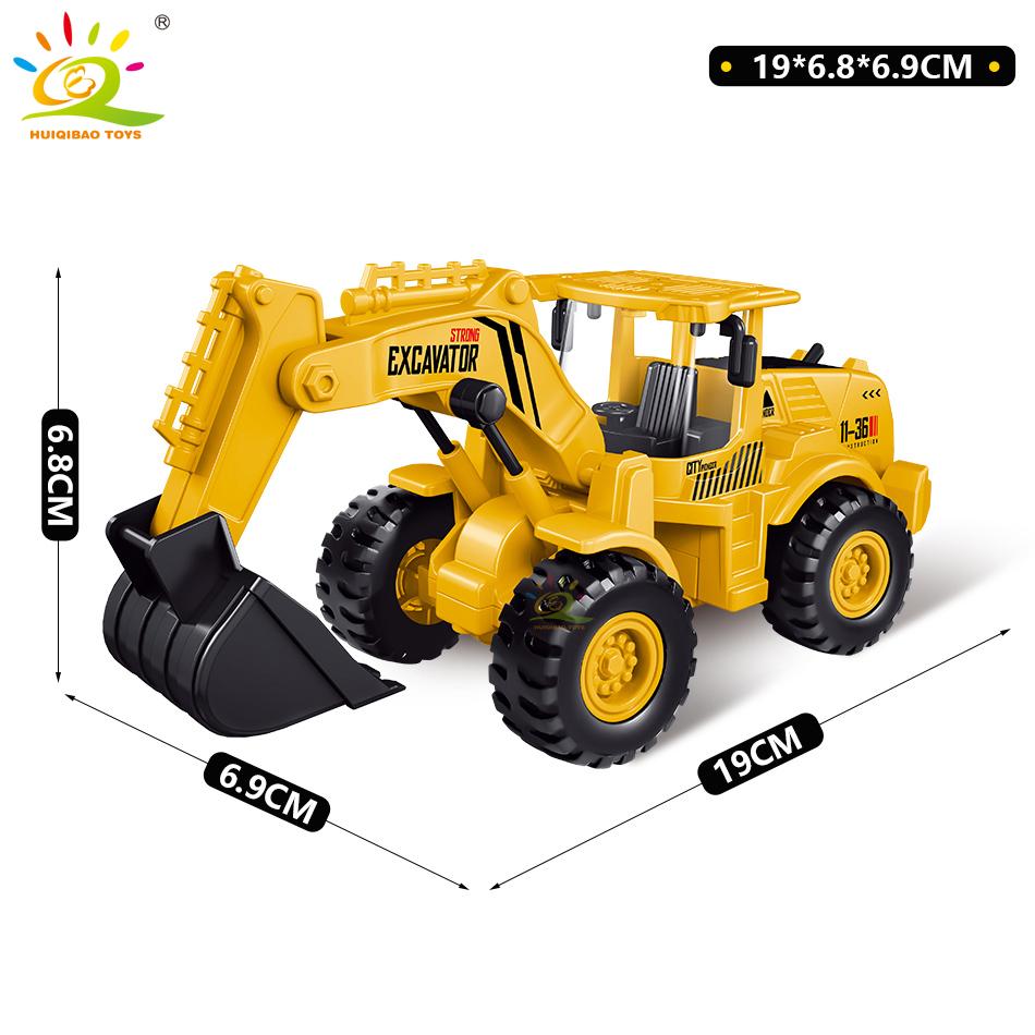 Инженерная литая модель грузовика, экскаватор, кран, самосвал, автомобиль, мусоровоз, классическая городская конструкция, детская игрушка для мальчика