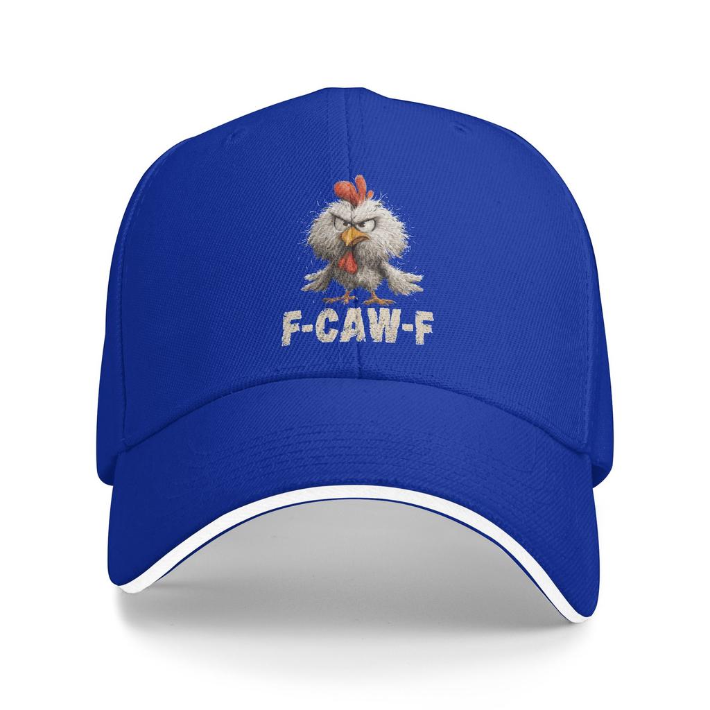 Смешная курица F-Caw-F Цитата Петух Мем Бейсболка Для активного отдыха на природе Защита от солнца Тракерная кепка Для пары Женская y2k Ретро Бейсболки