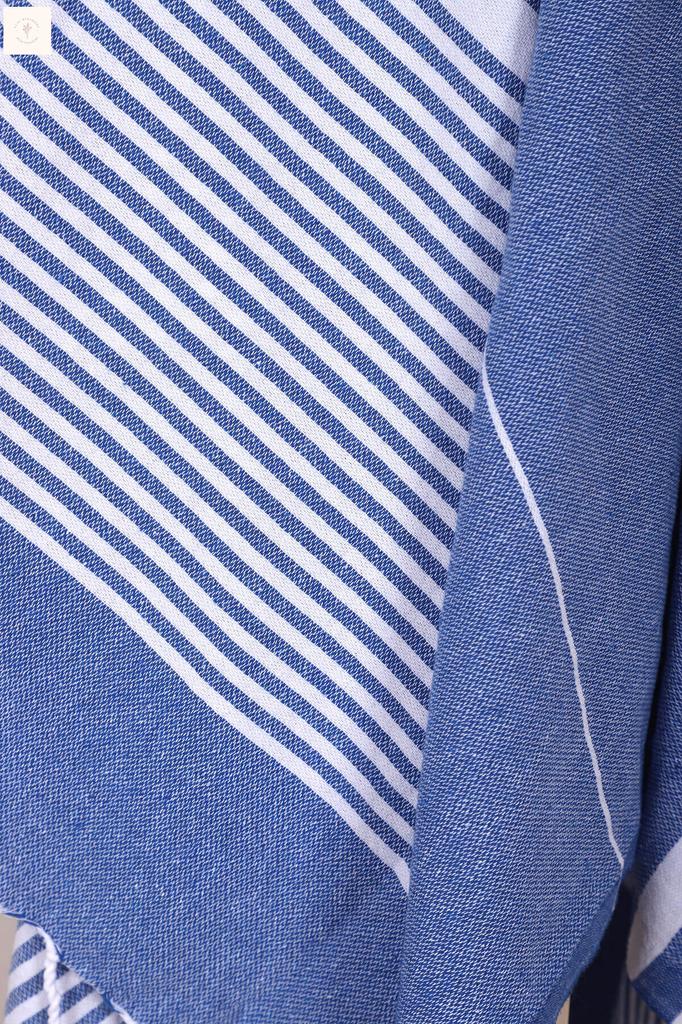 Мягкое банное пляжное полотенце из 100% хлопка в полоску, пештемаль, 100х180 см.