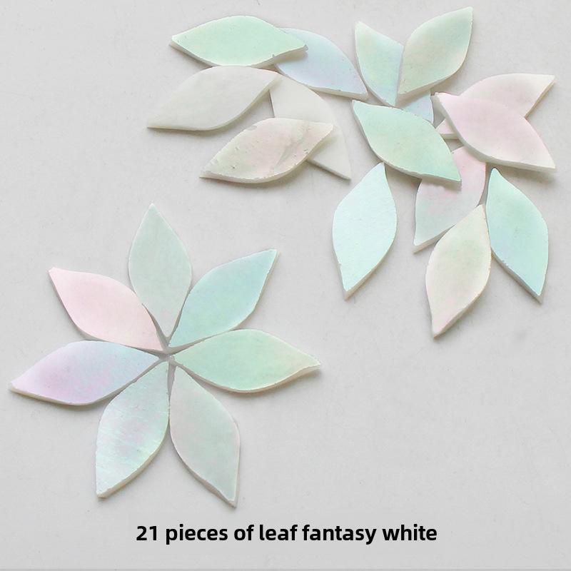 Смешанные цветные листовые слюдяные стеклянные мозаичные детали для украшения подсвечника своими руками