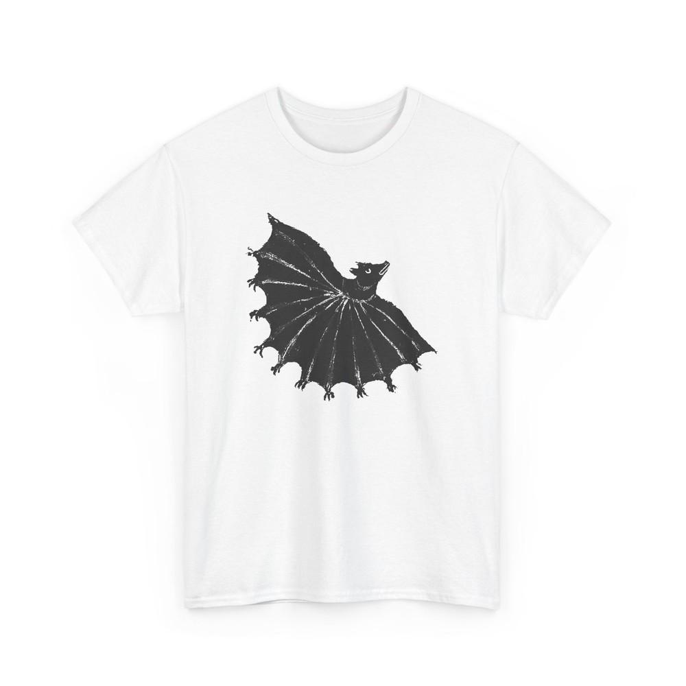 1241 Medieval Bat Drawing by an Anonymous Scribe Tshirt