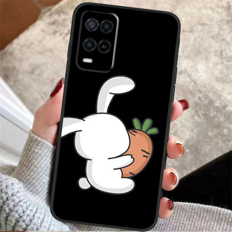 Забавный чехол с парой животных (кошки, собака, тигр) для Oppo A38 A74 A94 A54 A18 A58 A78 A98 A80 A60 A40 A96 A76 A16 A15 A17 A57 A77 A5 Pro