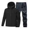 Комплект из мягкой куртки на весну и осень, ветрозащитный водонепроницаемый костюм для отдыха и рыбалки для мужчин