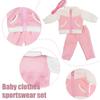 Зимняя одежда для кукол, розовое длинное пальто, 18-дюймовая верхняя одежда для кукол, аксессуары для игрушек, одежда C5M3