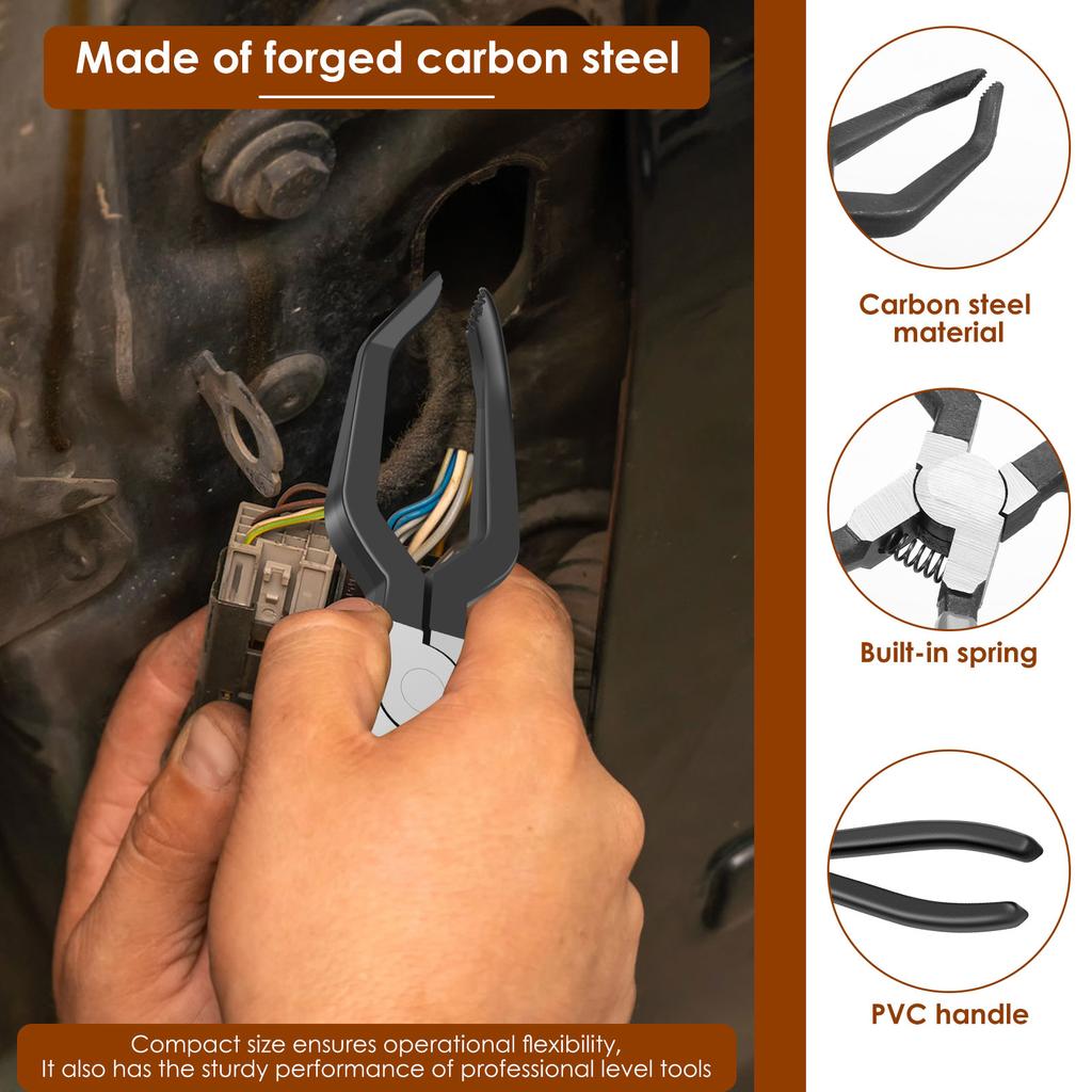 Electrical Connector Pliers Car Fuel Line Disconnect Tools Electrical Disconnect Pliers with Anti-slip Grip for Automotive Truck