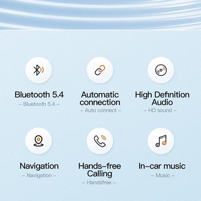 Bluetooth 5.4 Аудиопередатчик-приемник 2 в 1 Беспроводной 3,5 мм Aux Аудиоадаптер Bluetooth-передатчик для ТВ, автомобиля, наушников
